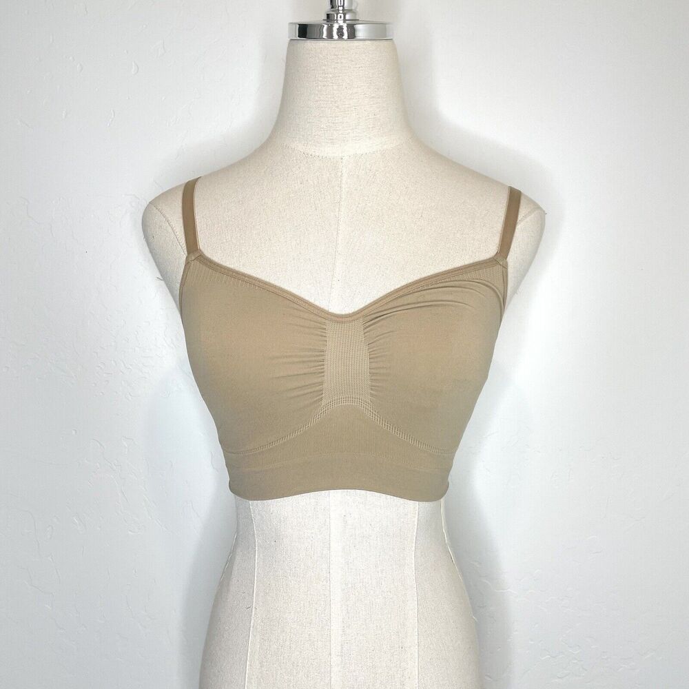Skims Seamless Sculpt Bralette Bra L/XL Beige Nude Wireless